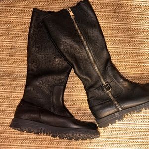 Gucci Fur Lined Leather Boots